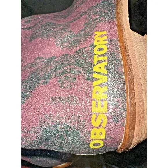 The Animals Observatory Kids Size 35 Glitter Coyote Boots Pink‎