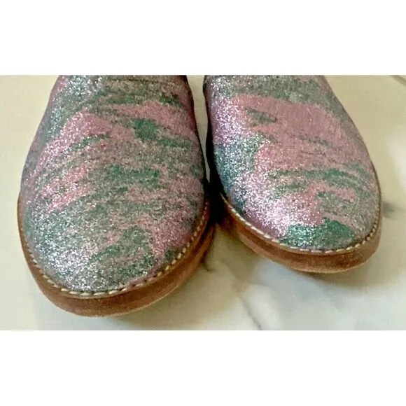 The Animals Observatory Kids Size 35 Glitter Coyote Boots Pink‎