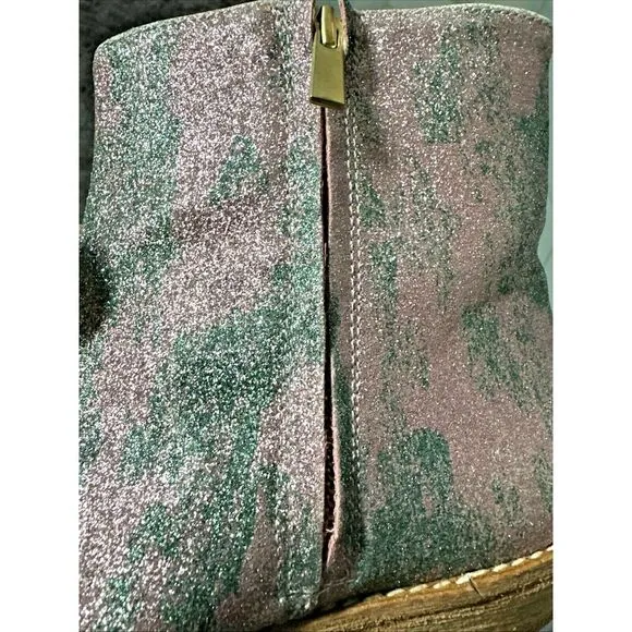 The Animals Observatory Kids Size 35 Glitter Coyote Boots Pink‎
