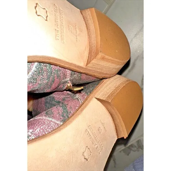 The Animals Observatory Kids Size 35 Glitter Coyote Boots Pink‎