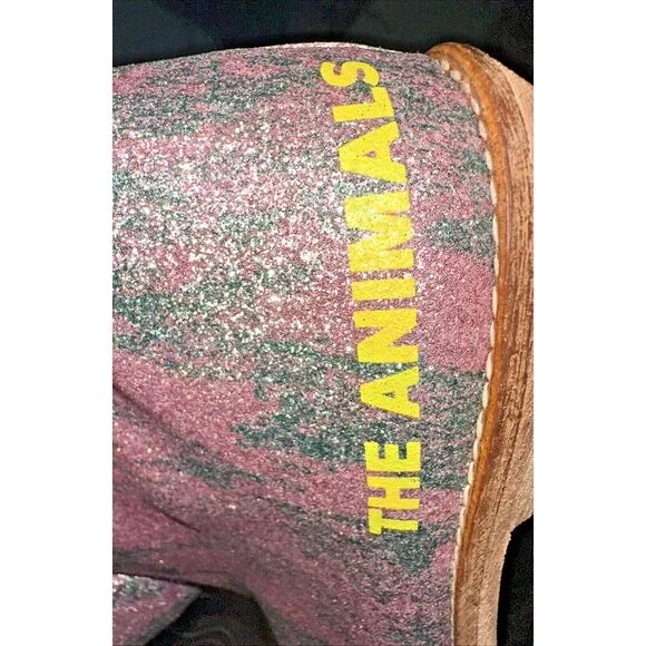 The Animals Observatory Kids Size 35 Glitter Coyote Boots Pink‎