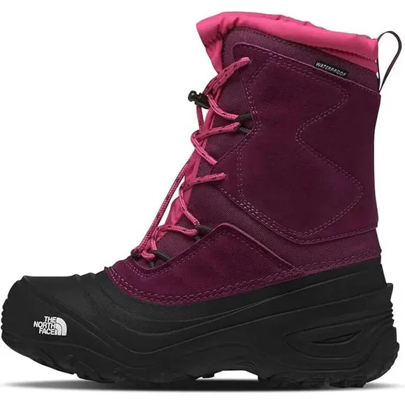 The North Face Alpenglow V NF0A5LXFKK9 Snow Boots Kids Size 3 Boysenberry RNS083