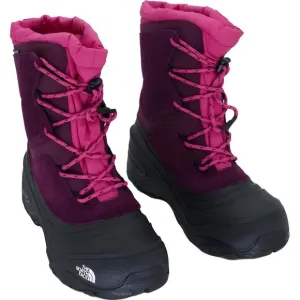 THE NORTH FACE Alpenglow V WP Big Kids Snow Boot Black/Boysenberry 5 US