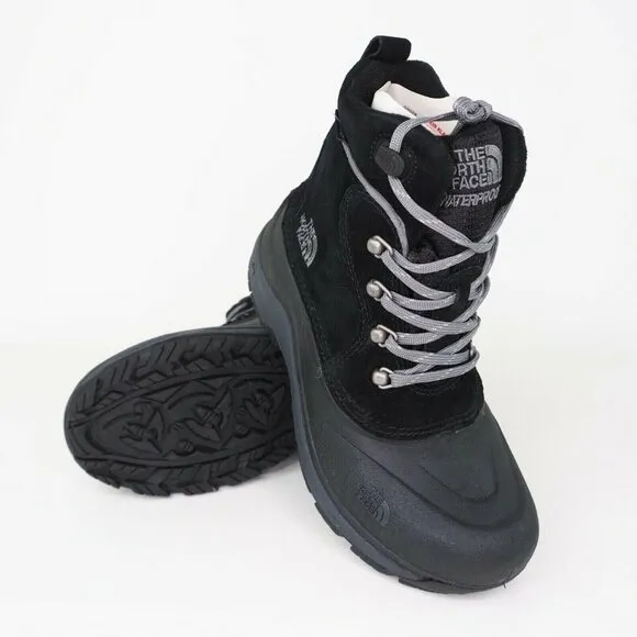 The North Face B CHILKATS LACE Boys Boots Winter Black Waterproof AX0Y0L0-4