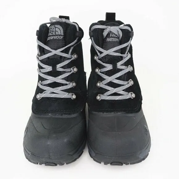 The North Face B CHILKATS LACE Boys Boots Winter Black Waterproof AX0Y0L0-4