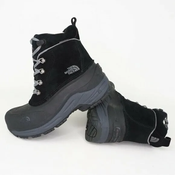The North Face B CHILKATS LACE Boys Boots Winter Black Waterproof AX0Y0L0-4