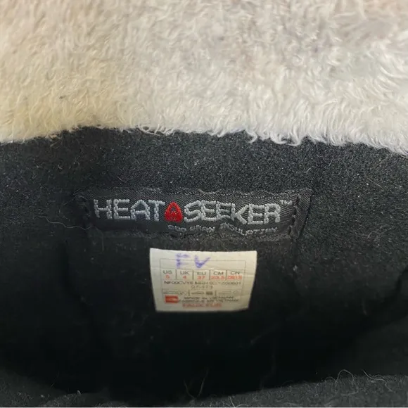 The North Face Boots Heat Seeker Waterproof Lined Black &amp; White Youth Size 5