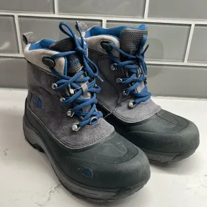 The North Face Kids (Big Kid) 4 Grey Rounded-toe Snow Boots