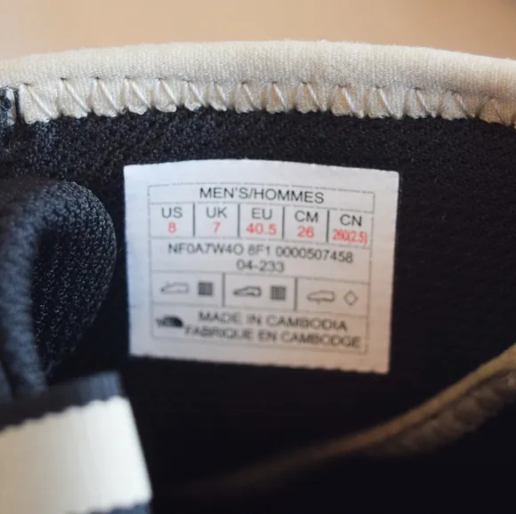 The North Face NSE white/cream chukka ankle insulated boots