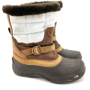 The North Face PrimaLoft Fur Trim White/Brown/Black Waterproof Boots