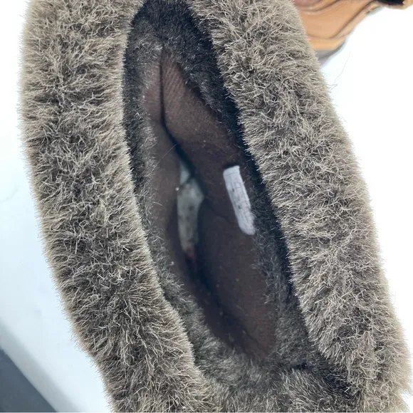 The North Face PrimaLoft Fur Trim White/Brown/Black Waterproof Boots