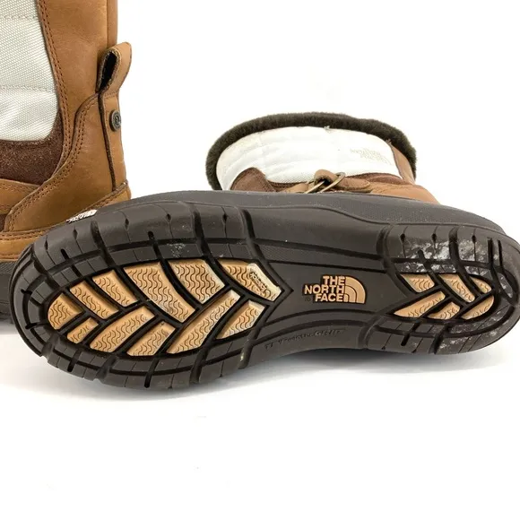 The North Face PrimaLoft Fur Trim White/Brown/Black Waterproof Boots