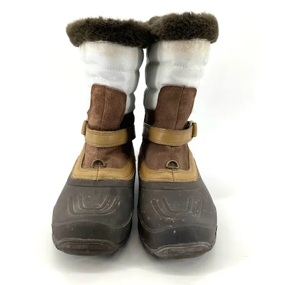The North Face PrimaLoft Fur Trim White/Brown/Black Waterproof Boots