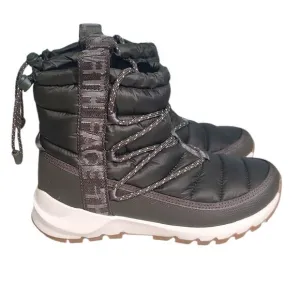 The North Face Thermoball Lace-Up Waterproof Boots Taupe Green Size 8
