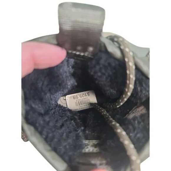 The North Face Thermoball Lace-Up Waterproof Boots Taupe Green Size 8