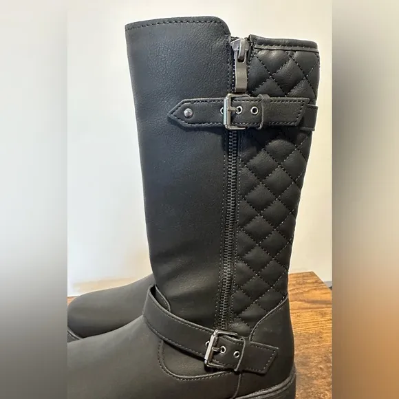 Thereabouts Girls Black Hailey Flat Heel Riding Boots NWT Various Sizes