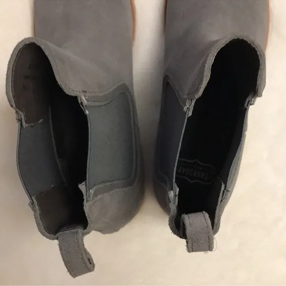Thursday Boot &amp; Co gray suede chelsea boots