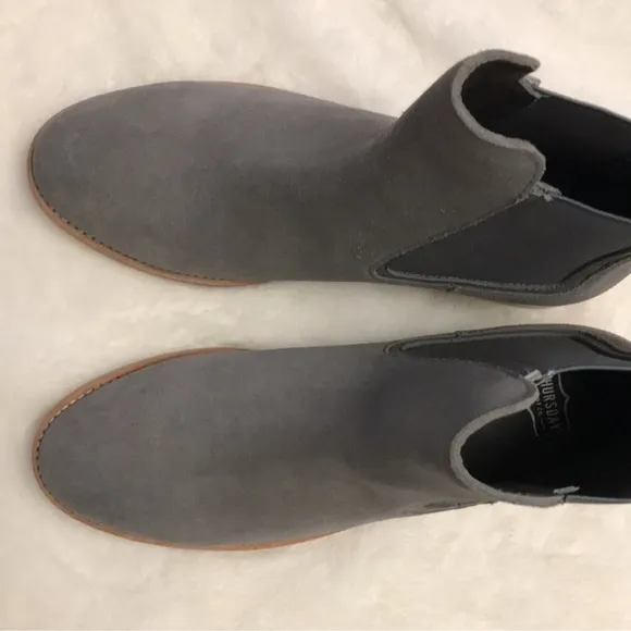 Thursday Boot &amp; Co gray suede chelsea boots