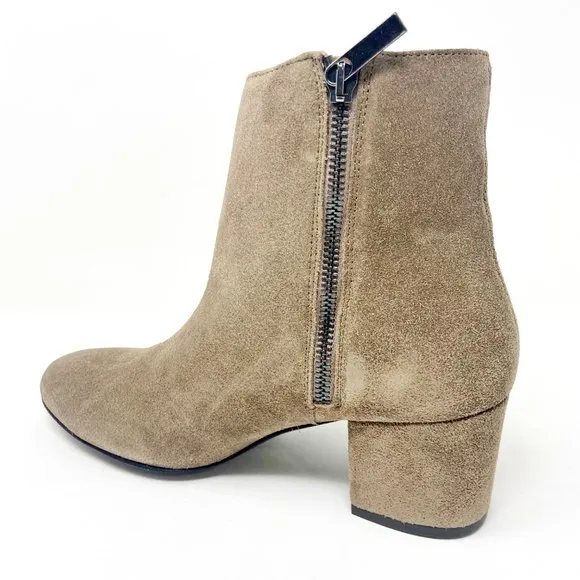 Thursday Boot Co Womens Taupe Paloma Handcrafted Suede Bootie