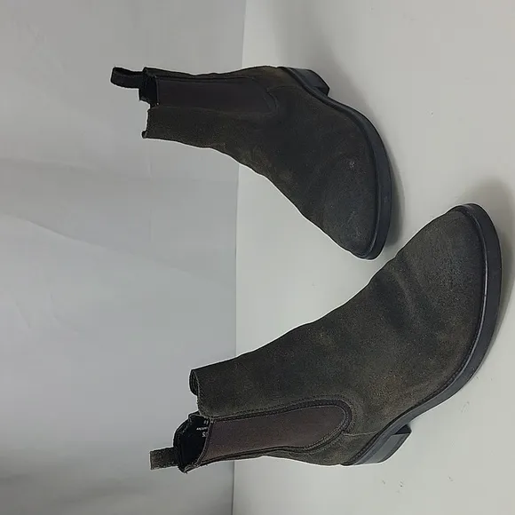 Thursday Boot Company Duchess Suede Dark Olive Women's Ankle Boots