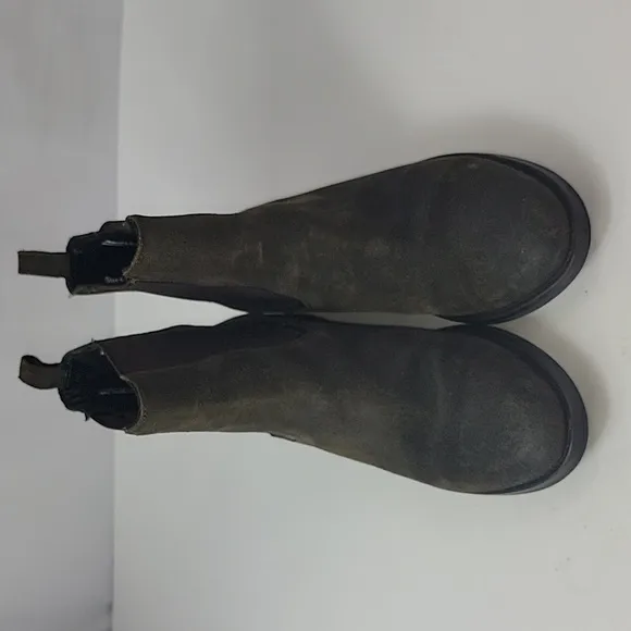 Thursday Boot Company Duchess Suede Dark Olive Women's Ankle Boots