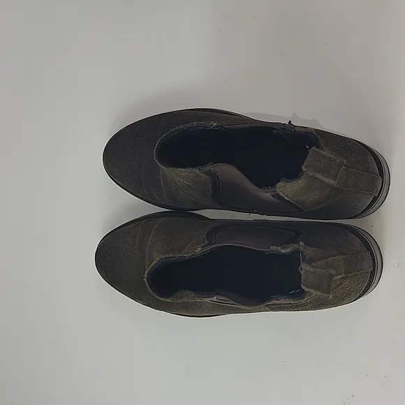 Thursday Boot Company Duchess Suede Dark Olive Women's Ankle Boots