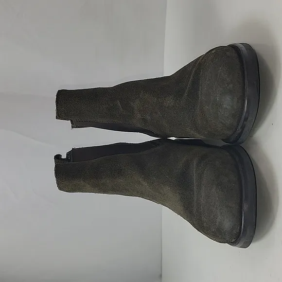 Thursday Boot Company Duchess Suede Dark Olive Women's Ankle Boots
