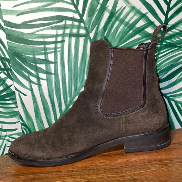 Thursday Boots Dark Brown Suede Chelsea Boots Women’s 7.5