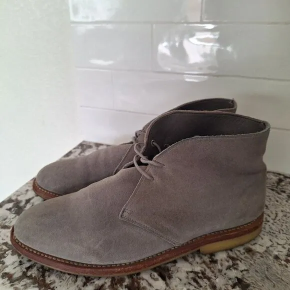 THURSDAY GRAY SUEDE BOOTS size 9