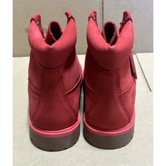 Timberland 50th Anniversary Edition Premium 6&quot; Red Waterproof Boot Youth Sz 7