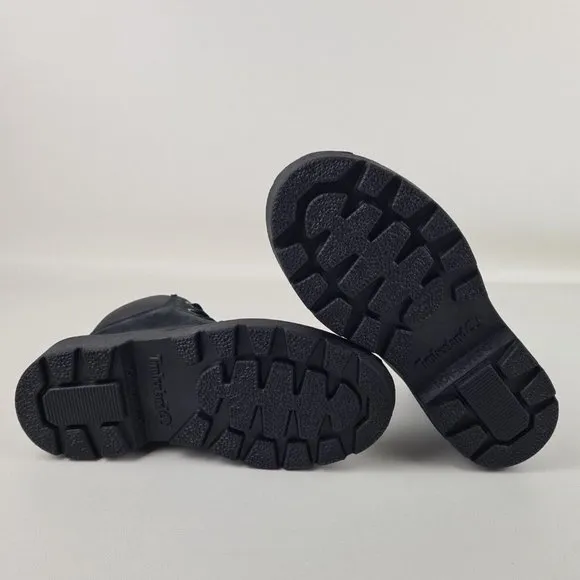 Timberland 6 In Classic Waterproof Boots Black Little Kids SZ 3 Y