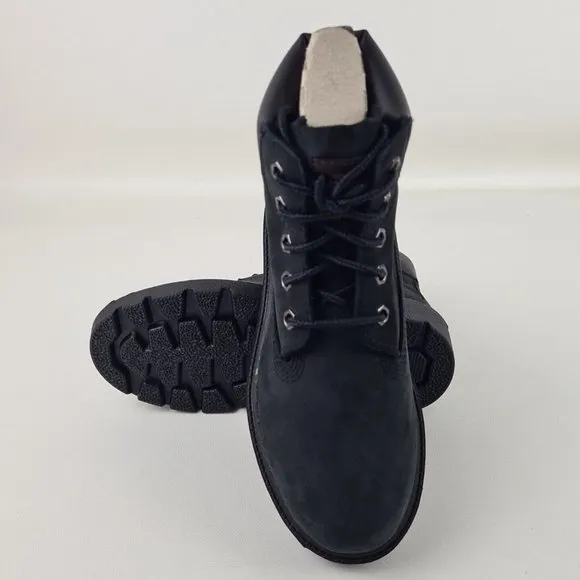 Timberland 6 In Classic Waterproof Boots Black Little Kids SZ 3 Y