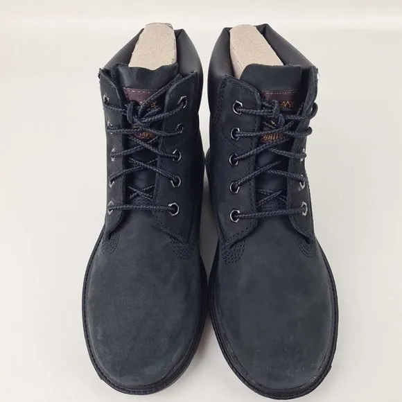 Timberland 6 In Classic Waterproof Boots Black Little Kids SZ 3 Y