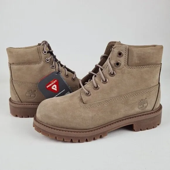 Timberland 6 IN Premium Waterproof Kids Boots Yellow Leather
