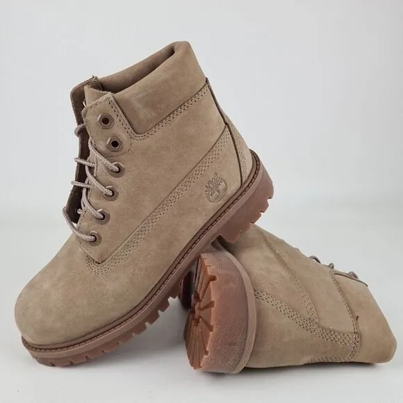 Timberland 6 IN Premium Waterproof Kids Boots Yellow Leather
