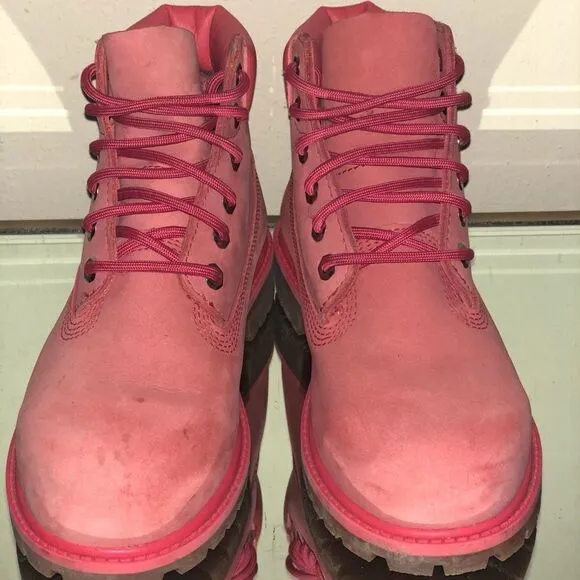 Timberland 6” Premium Waterproof Boots Girls SZ 2