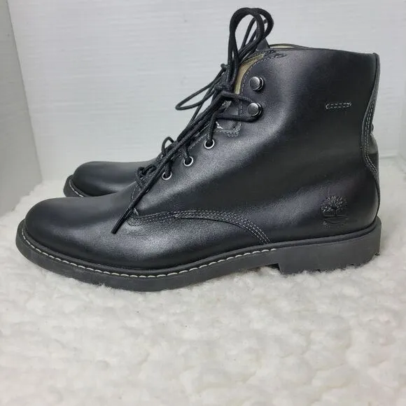 Timberland Belanger Boots Men's Size 8.5 Ek  6-inch Waterproof Black Leather