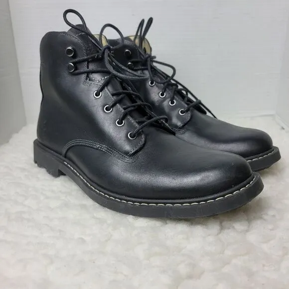 Timberland Belanger Boots Men's Size 8.5 Ek  6-inch Waterproof Black Leather