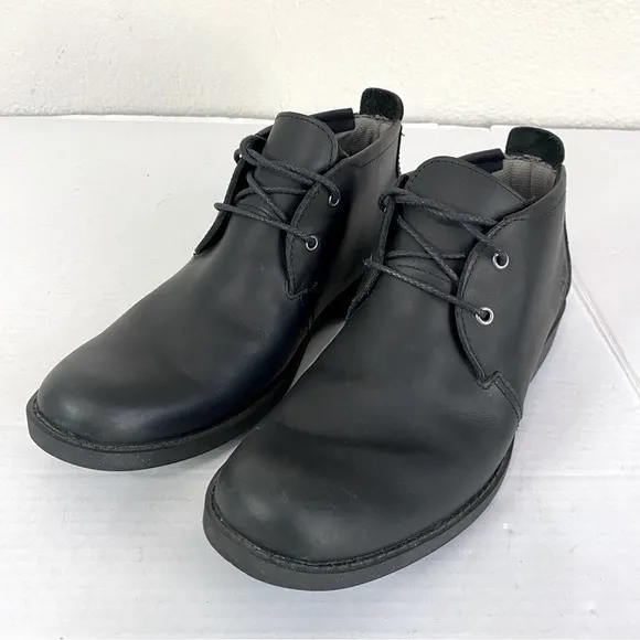 Timberland Black Leather City Lite Chukka Boots Size 7.5