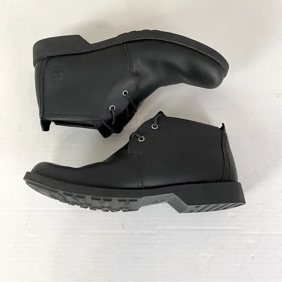 Timberland Black Leather City Lite Chukka Boots Size 7.5