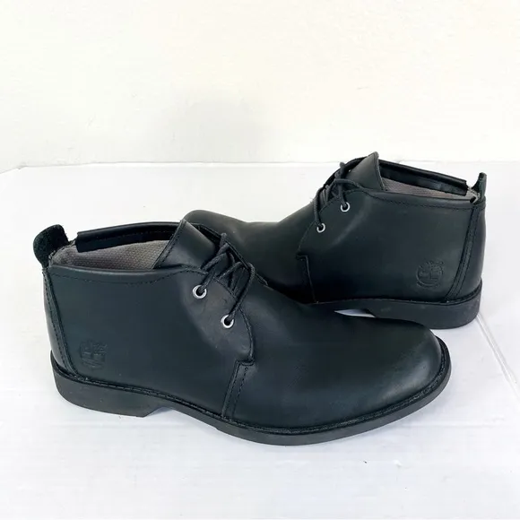 Timberland Black Leather City Lite Chukka Boots Size 7.5