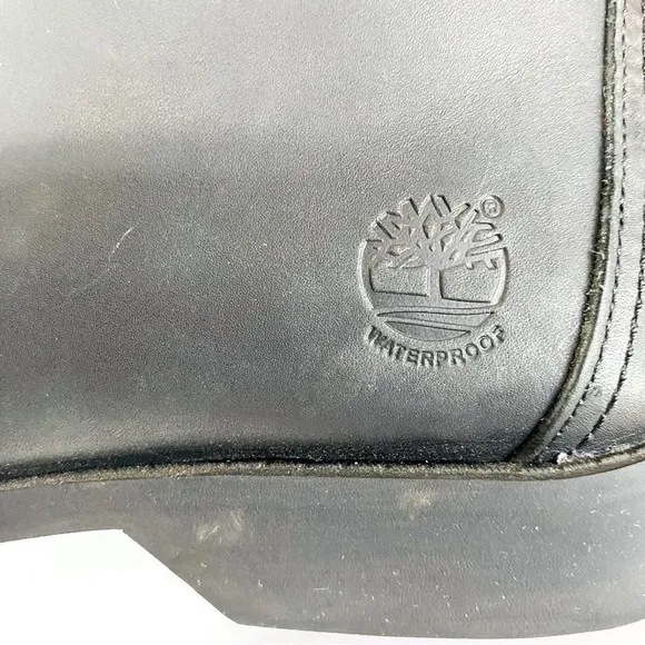 Timberland Black Leather City Lite Chukka Boots Size 7.5