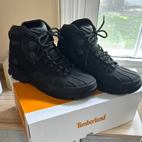 Timberland Black Rugged Waterproof Boots