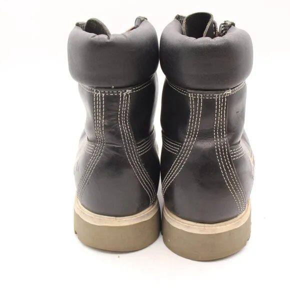 Timberland Boots 6 Inch Men's 12 M Premium Black Leather Boots Made In USA