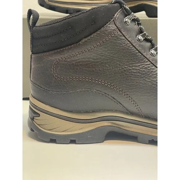 Timberland Boots Boys 5.5 Black Brown Hiking Boots Waterproof New