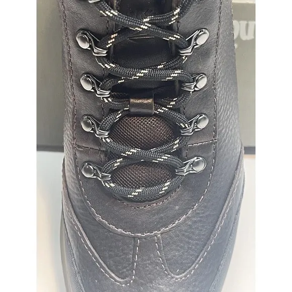 Timberland Boots Boys 5.5 Black Brown Hiking Boots Waterproof New
