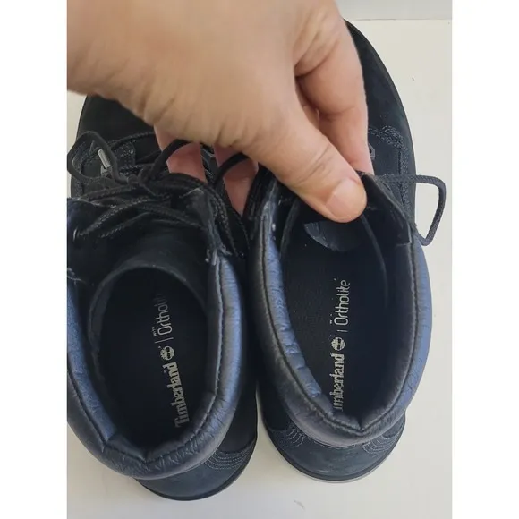 Timberland Boots Dausette Sneakers Black Nubuck Leather Lace Up  Women's Size 9