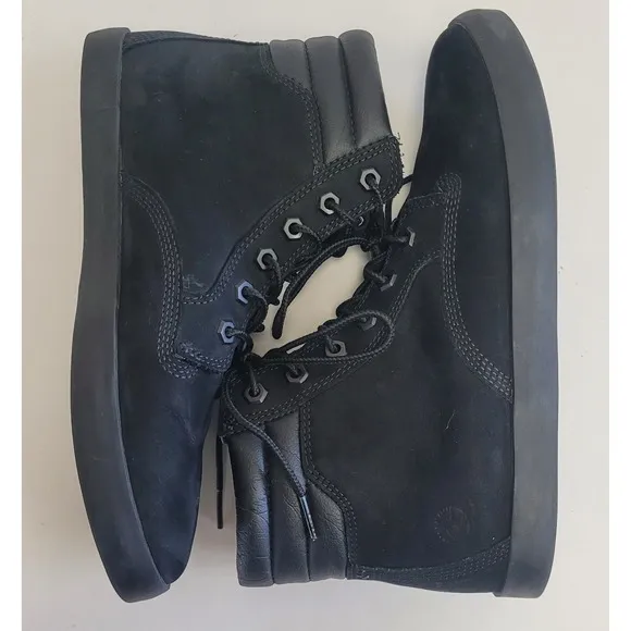 Timberland Boots Dausette Sneakers Black Nubuck Leather Lace Up  Women's Size 9