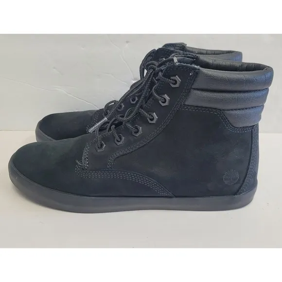Timberland Boots Dausette Sneakers Black Nubuck Leather Lace Up  Women's Size 9