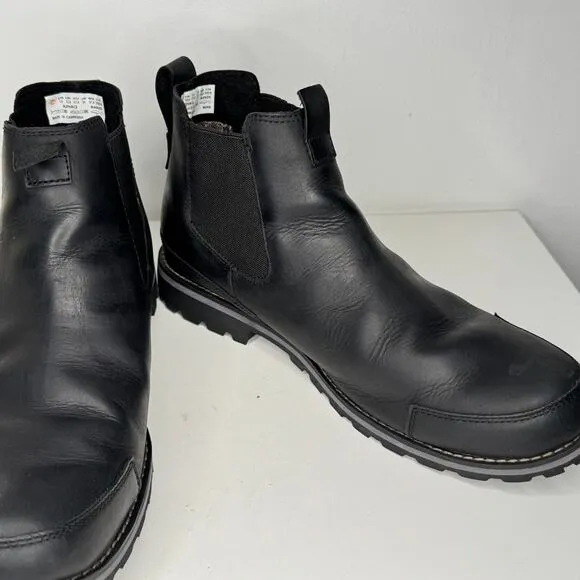 Timberland Boots Mens Size 13 Black Leather Earthkeepers Chelsea Waterproof
